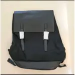 TOPMAN CANVAS AND PU RUCKSACK IN BLACK 男女通用 商務後背包PU皮帆布