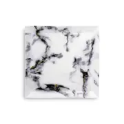 Prouna Marble Venice Fog Matzo Plate/Square Serving Platter