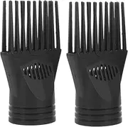 BESTYASH 2Pcs Blow Dryer Comb Attachment Hair Dryer Nozzle for Concentrated Airflow Reduces Hair Damage for Smooth and Compatible with Blow Dryers