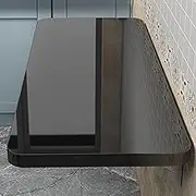 Wall Mounted Folding Desk with Drop Leaf Table Laundry Folding Table Wooden Floating Desk Wall Mounted Computer Desk Wall Mounted Desk Folding Workbench Small Space Dining Table.