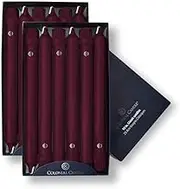 Colonial Candle Unscented Taper Candle, Classic Collection, Mulberry, 10 in, Pack of 12 - Up to 8 Hours Burn