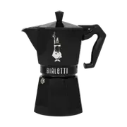 Bialetti Moka Exclusive Black 6 Cup - Stove Top 6 Cup