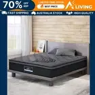 Bedding 34cm Mattress Bamboo Cover King Comfortable Soft Durable Eco-Frien -KING