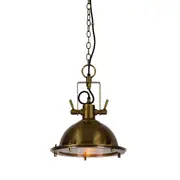 Bradford Antique Brass Bell Pendant Light