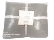 Pottery Barn Teen Amelia Tencel Quilt Twin Grey Mist