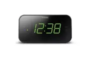 Philips 3000 Series 18cm Digital Clock FM Radio w Dual Alarm LED Display Black