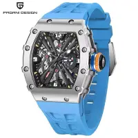 在飛比找Yahoo!奇摩拍賣優惠-2023 PAGANI DESIGN 新款男士石英手錶豪華藍