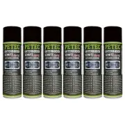 Petec 6x Underbody Coating Bitumen Spray Black 500ml