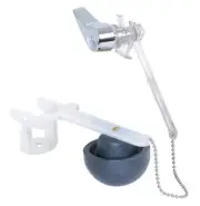 Touch Flush Valve for Eljer Toilets, Rubber Float, Chrome Plated, 40079