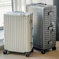 在飛比找樂天市場購物網優惠-免運 多功能登機箱行李箱 行李箱鋁框28靜音萬向輪男大容量旅