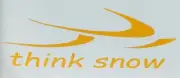 Snowmobile Decal (YELLOW) "think snow" 24"x9" Custom Design