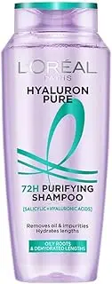 L’Oréal Paris Hyaluron Pure 72H Purifying Shampoo, For oily scalp & dry hair with salicylic and hyaluronic acid, 200 ml