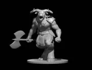 Minotaur Mini - DND - Pathfinder - Dungeons & Dragons - RPG - Tabletop - mz4250-