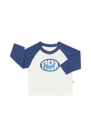 [Bonds] Bonds Baby Roomies Long Sleeve Ringer Tee Size: 3-6 Months, Aussie Cotton 3-6 Months Multicolor