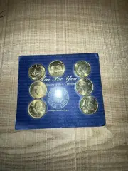 1997 Reader Digest Solid Brass Presidential Coins New on Card Mint Washington
