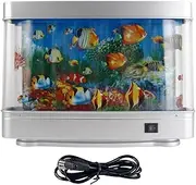 Artificial Aquarium - Aquarium Lamp Night Light | Fake Fish Tank Mini Box, Cute Realistic Quiet Glow Sensory Decoration Portable for Birthday Baby Adults Kids Night Enjoyment