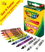Crayola Crayons 24pcs Tuck Box Kids Colouring Drawing Arts/Crafts Children