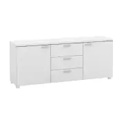 Baggio Buffet Sideboard TV Stand Storage Cabinet Cupboard - High Gloss White