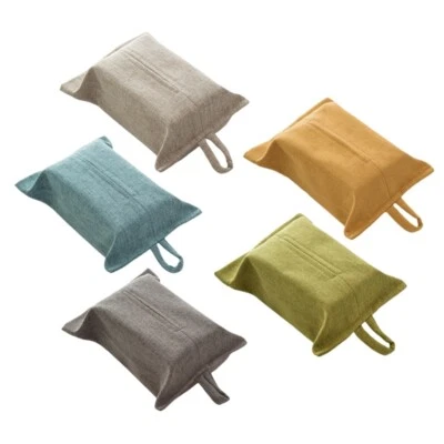 Tissue Holder with Convenient Hanging Strap Napkin Paper Bag for Dining Table