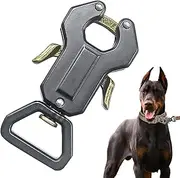 Dog Leash Hardware, Metal Dog Leash Clasp for Linking Pet Collar, Heavy Duty Pet Puppy Collar Attachment, Quick Release Cable Locking Buckle for Daily Training Hiking Walking