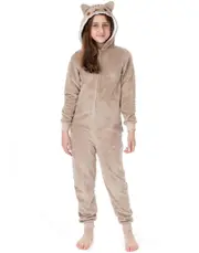 Pusheen Girls Onesie Brown All-Over Print With Novelty Ears 9-10 Years