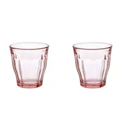 2x 4pc Duralex Picardie 250ml Glass Tumbler Drinking Water/Juice Cup Set Rose