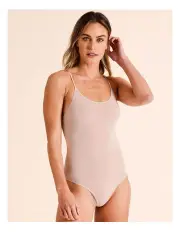 [Soho] Seamless Bodysuit in Beige