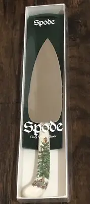 Christmas Tree SPODE Stainless Steel 10” Cake Server Utensil NEW!