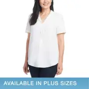 Hilary Radley Ladies' Blouse SIZE M COLOR IVORY