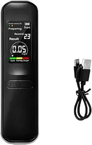 Byttlerom Portable Breathalyzer Tester Non-Contact Breathalyzer with LED Display Screen Personal Breath Alcohol Tester