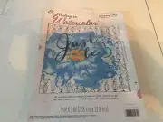 Dimensions Embroidery on Watercolor Just Be by Edith Jackson Kit NEW 9x9