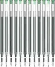 Writon Gel Ink Pen Refills, 12 Refills, 0.7mm Fine Point, Quick Drying Green Ink, Compatible with Writon Retractable Gel Pens