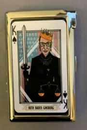 Justice Ruth Supreme Court Cigarette Case with lighter ID Holder Wallet