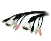 StarTech StarTech 4-in-1 USB DVI KVM Cable with Audio and Microphone