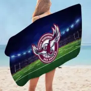 NRL New Manly Sea Eagles Rugby League Beach / Bath Towel