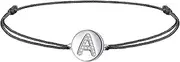 [J.Endéar] Women Girls Anklet Letters Silver 925 Filigree Cord Summer Beach Jewellery Gift 34 cm Adjustable Handmade