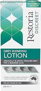 Restoria Discreet Grey Blending Leave In Conditioning Lotion, For Any Shade Of Hair, 236ml, White
