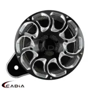 Motorcycle Horn Speaker Cover Black For Harley Big Twin 1991-2017 Sportster XL