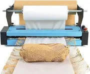Honeycomb Packing Paper Roll Dispenser, Electric Wrapping Paper Machine, Speed 0-25m/min, Cutting Method Hand Tearing/Cutter, for Shipping Packaging Wrapping Roll Packaging
