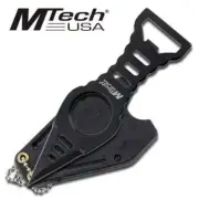 4.5" MTECH USA STAINLESS STEEL FIXED BLADE NECK KNIFE BOTTLE OPENER KYDEX SHEATH