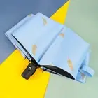 Umbrella Three-folding Long Handle Outdoor Durable Rain Umbrella Polyester