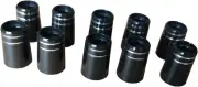 Golf Iron Ferrules with Double Silver Ring,Golf Ferrules,12Pcs Black Golf Tap...