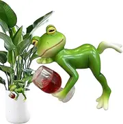 Frogs Statue for Flower Pot | Cute Frog Flower Pot Hugger Resin Planter Pot Hanger | Animal Creative Frog Figurine Climbing Garden Decor for Yard