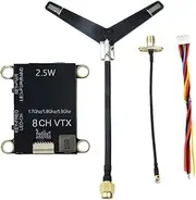 Snblzhef 1.7G 1.8G 1.9G 2.5W VTX 8CH High Power FPV Audio Video Transmitter NTSC/PAL forFPV Long Range RC Drone