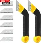 Grout Remover Tool 2 Pcs, Tile Grout Cleaners Tile Grout Saw Angled Grout Hand S