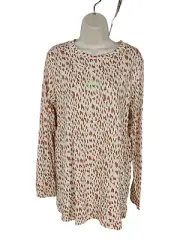 BNWT WOMENS RIVER ISLAND ACTIVE LEOPARD PRINT TOP T-SHIRT SIZE MEDIUM M RRP £26