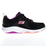 SKECHERS  D LUX FITNESS 慢跑鞋 黑紫 粉橘 慢跑鞋 運動鞋 女 149836BKMT【X-YI】