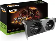 INNO3D nVidia GeForce RTX 4060 Ti 8GB TWIN X2 OC White GPU 8GB GDDR6, 2565MHz Boost Clock, RAM 18Gbps, 3xDP, 1xHDMI, 250x118x 42mm (4060TI)