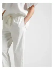 [Fine Day] Cotton Drawcord Pant in Ecru