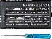 OSTENT 2500mAh 3.7V Rechargeable Lithium-ion Battery + Tool Kit Pack Compatible for Nintendo 3DS LL/XL